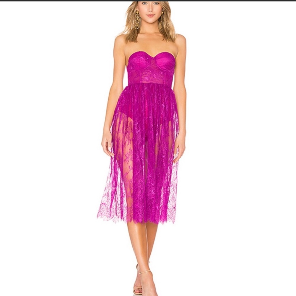 REVOLVE X NBD Britney lace midi dress